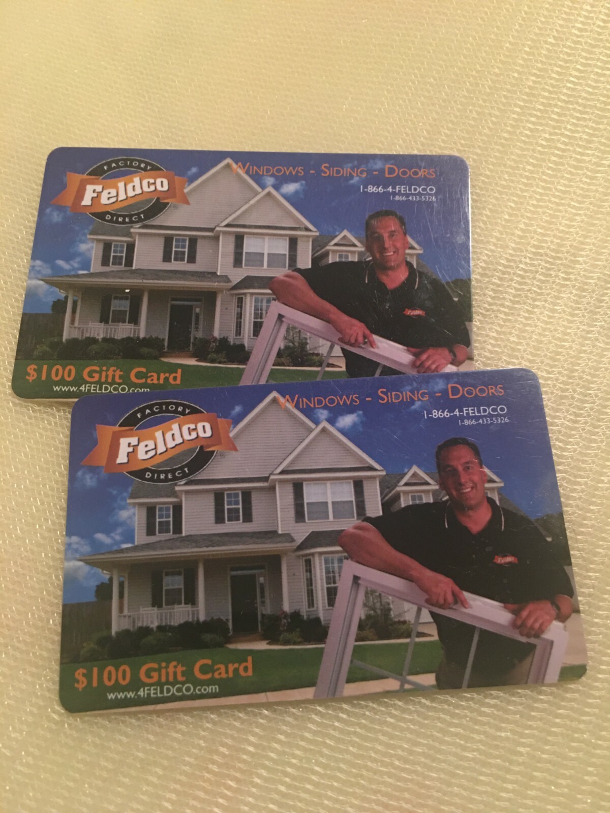 Feldco Windows Gift Cards - $100/each