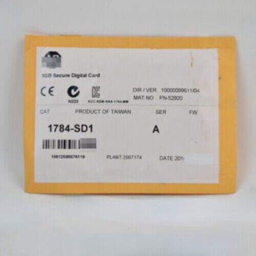 1784-SD1 ControlLogix Secure Digital Card New AB Factory Original Sealed 1784SD1