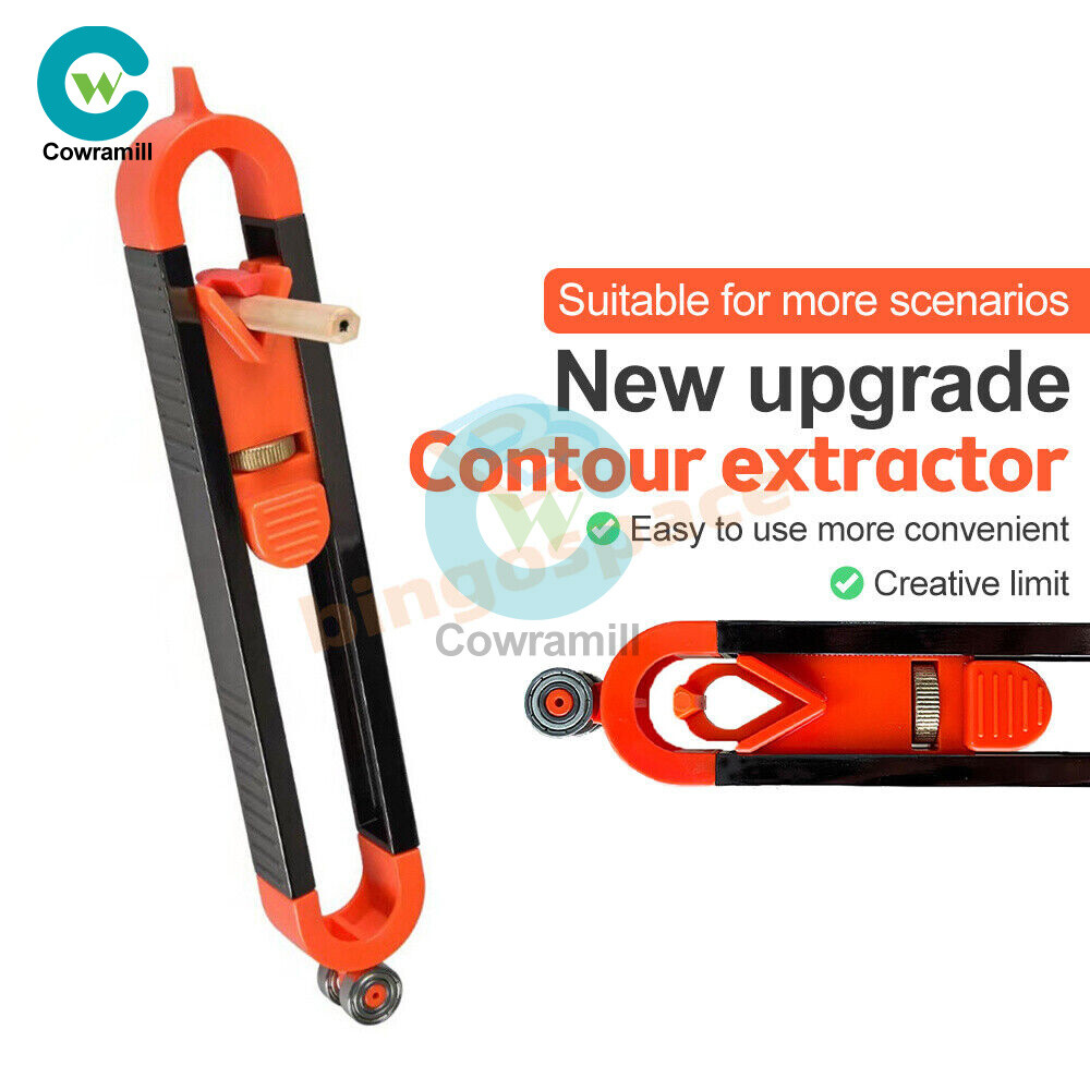 Profile Scribing Ruler Contour Gauge W/ Lock Adjustable Locking Woodworking Tool