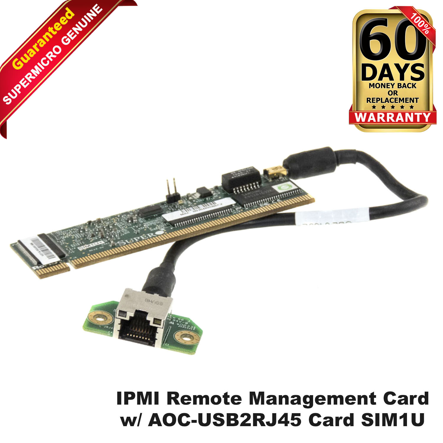 Supermicro AOC-SIM1U+ IPMI 2.0 Management Controller Add-On Card AOC-USB2RJ45