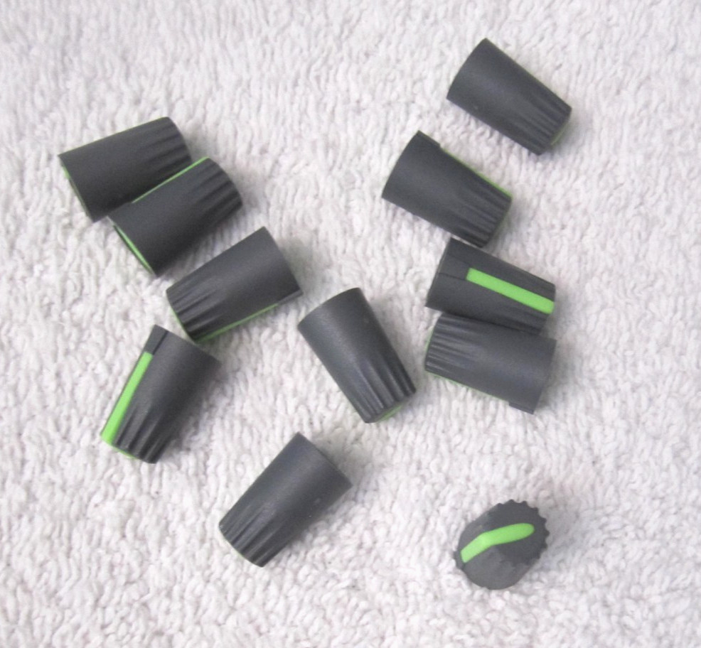MIXED LOT of MIXER CONSOLE KNOBS SLIDES - 102 PIECES TOTAL
