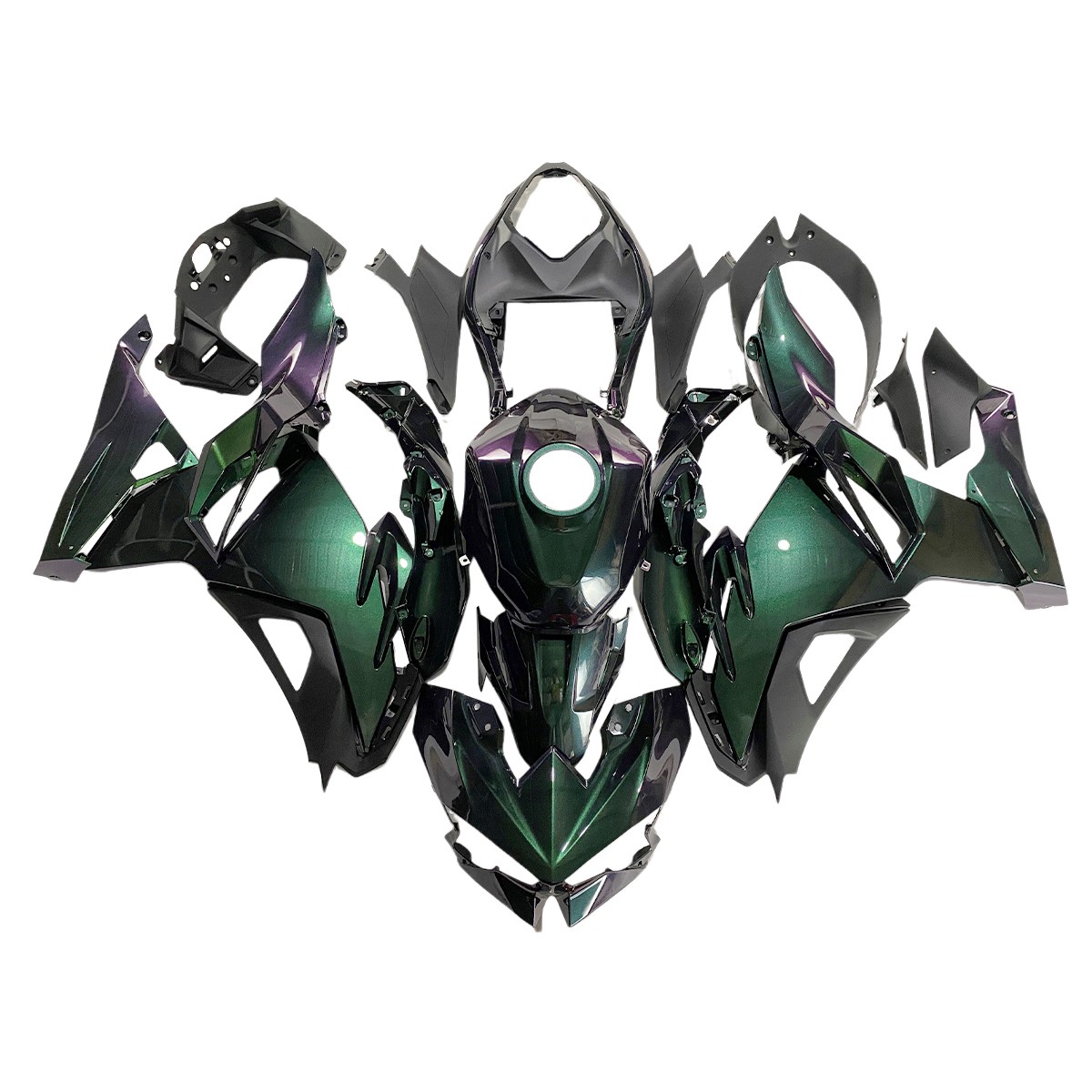 Bodywork Fairing Kit for Kawasaki Ninja 500 2024 2025 Fairings Chameleon Green