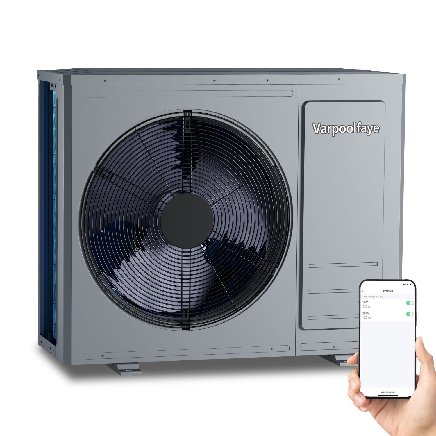 Smart Wifi Control Pool Heat Pump 35100BTU for Inground Pool 10000 Gal Efficient