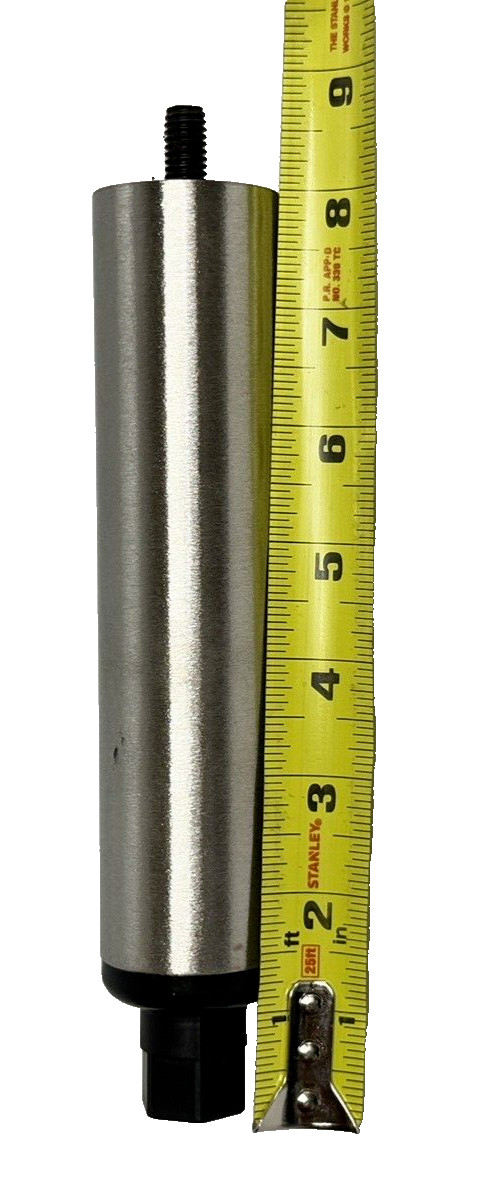 8" Brushed Stainless Steel Leg 1-5/8"OD Adj Nylon Hex Foot 3/8-16x 3/4" Stud USA
