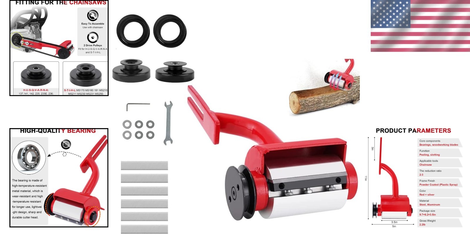 High-Precision Log Peeler: Enhance Chainsaws for Professional Timber Work