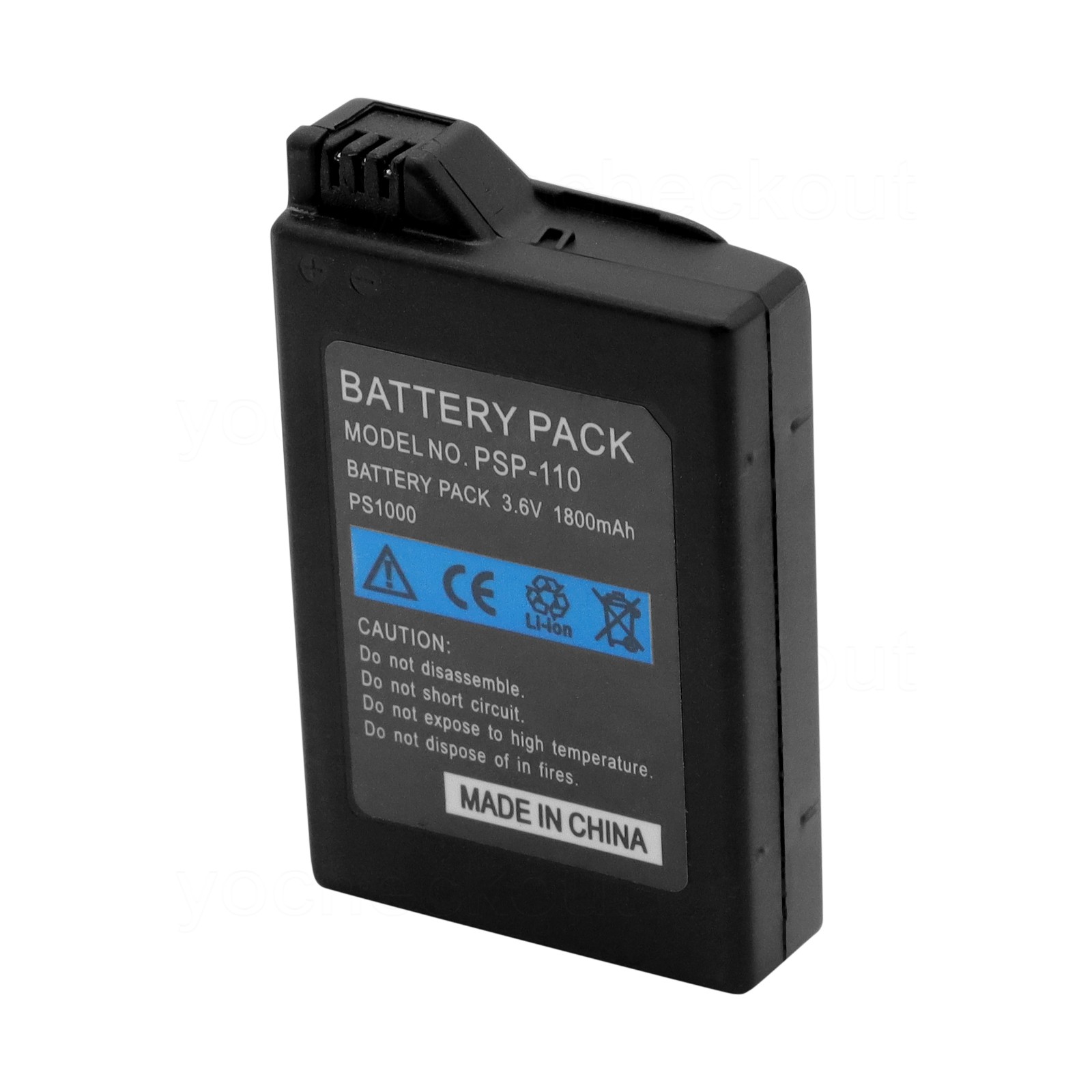 PSP-110 Battery 1800mAh For Sony PSP-1001, PSP-1002,PSP-1003, PSP-1004, PSP-1005