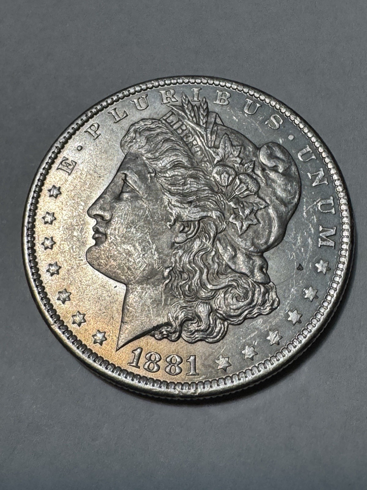 1881-O Morgan Silver Dollar New Orleans Uncirculated BU+