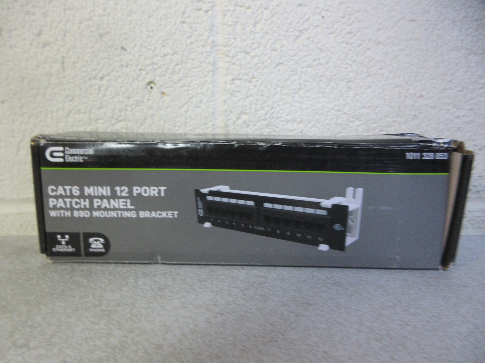 Commercial Electric CE CAT6 Mini Data Patch Panel 12 Port