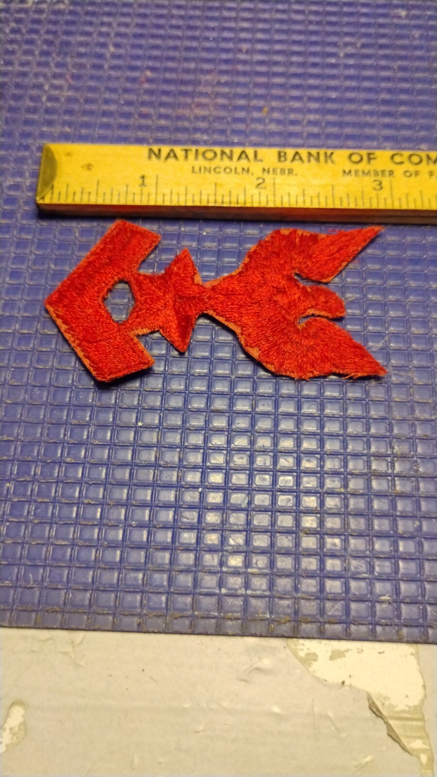 Vintage Naval Military Patch Red Eagle Above Star