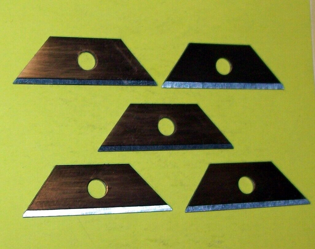 Mini Blades 5-Pack Single-Hole Small Utility Knife Shank Replacement 1-1/8" L