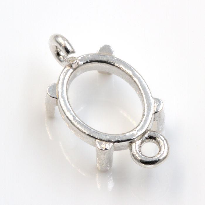 Oval Cabochon Double Link Dangle Mounting
