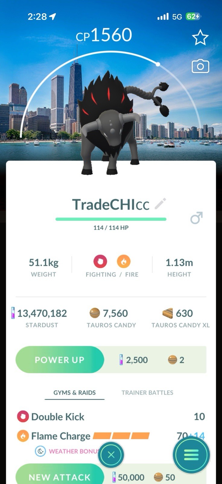 Pokémon Go NON Shiny Blaze Tauros Chicago GoFest 2026 Background - READ DSCRPTN