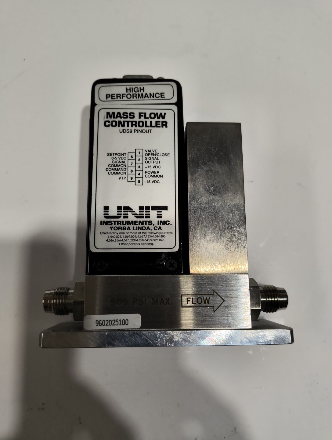 Unit UFC-1200A Mass Flow Controller MFC, N2, 10 SLM, 1/4" Male Used