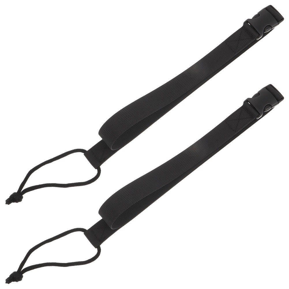 2Pcs Durable Polyester Snowboard Leashes with Quick Release for Beginners