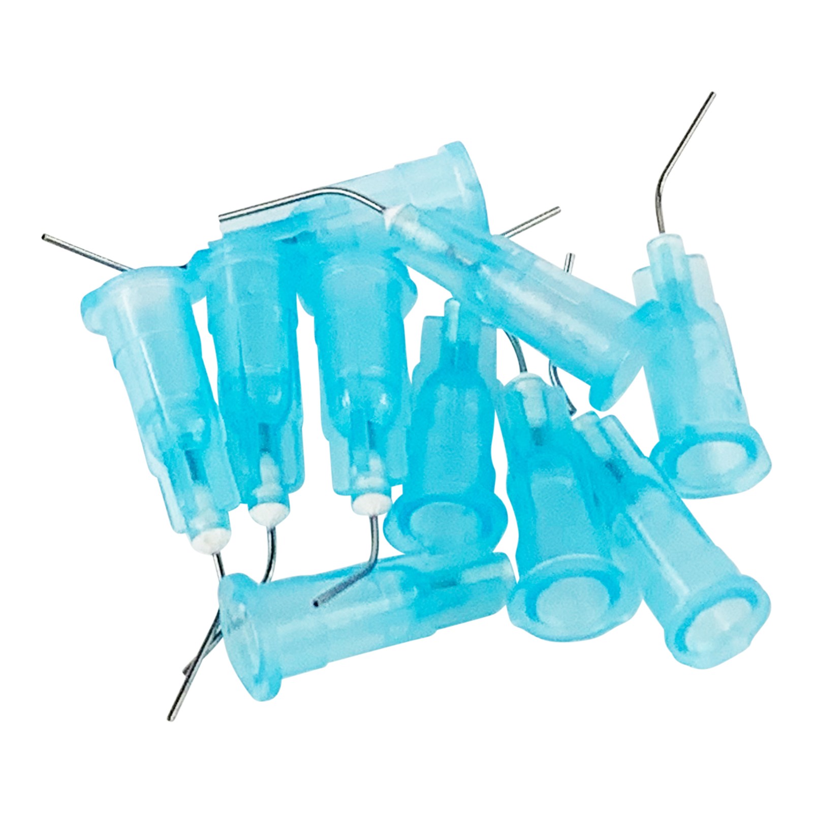 1UP Racing Curved Steel Tire Glue Tips (10) - Thin - Blue - 10202