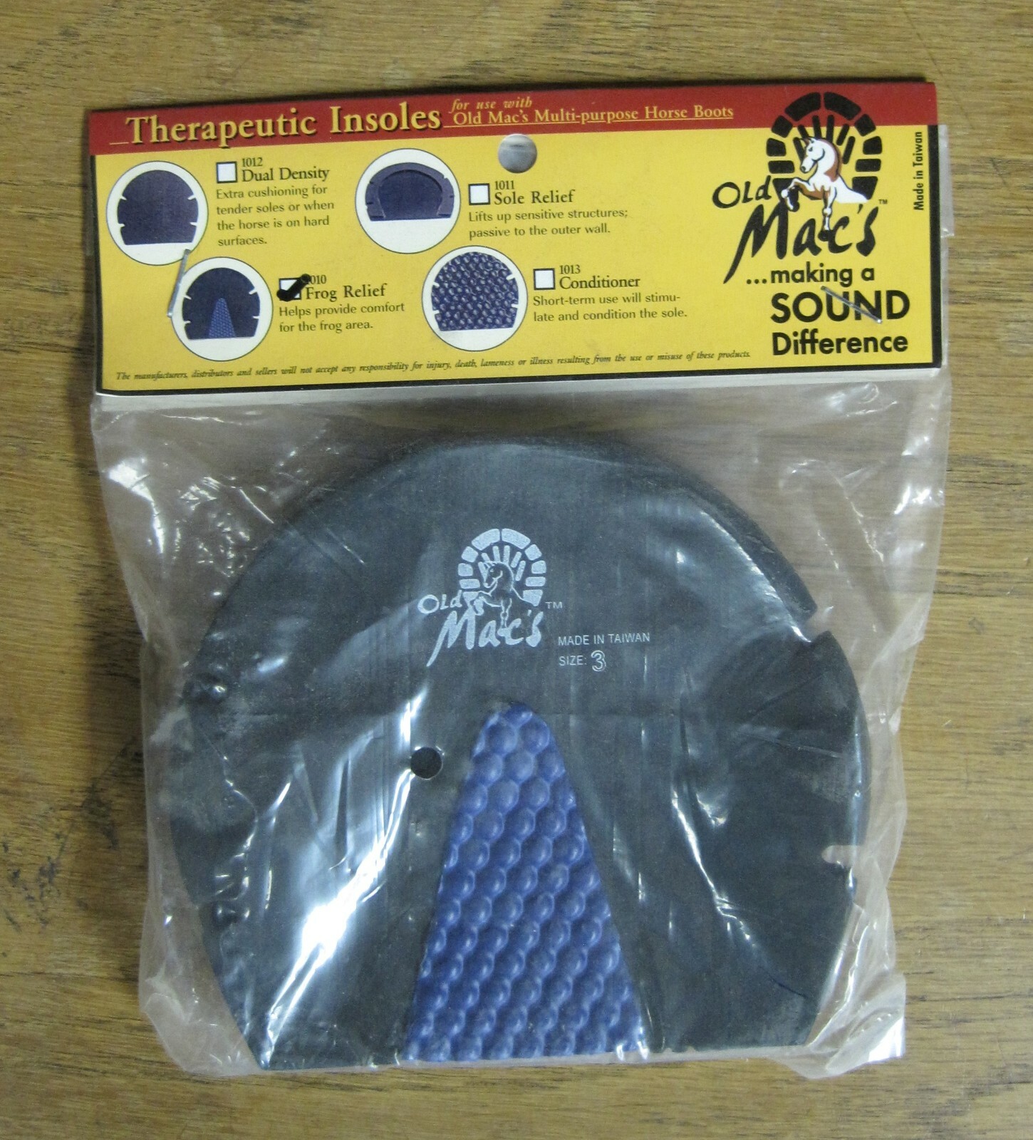 Old Macs Frog Relief Insoles For Boot Size 6
