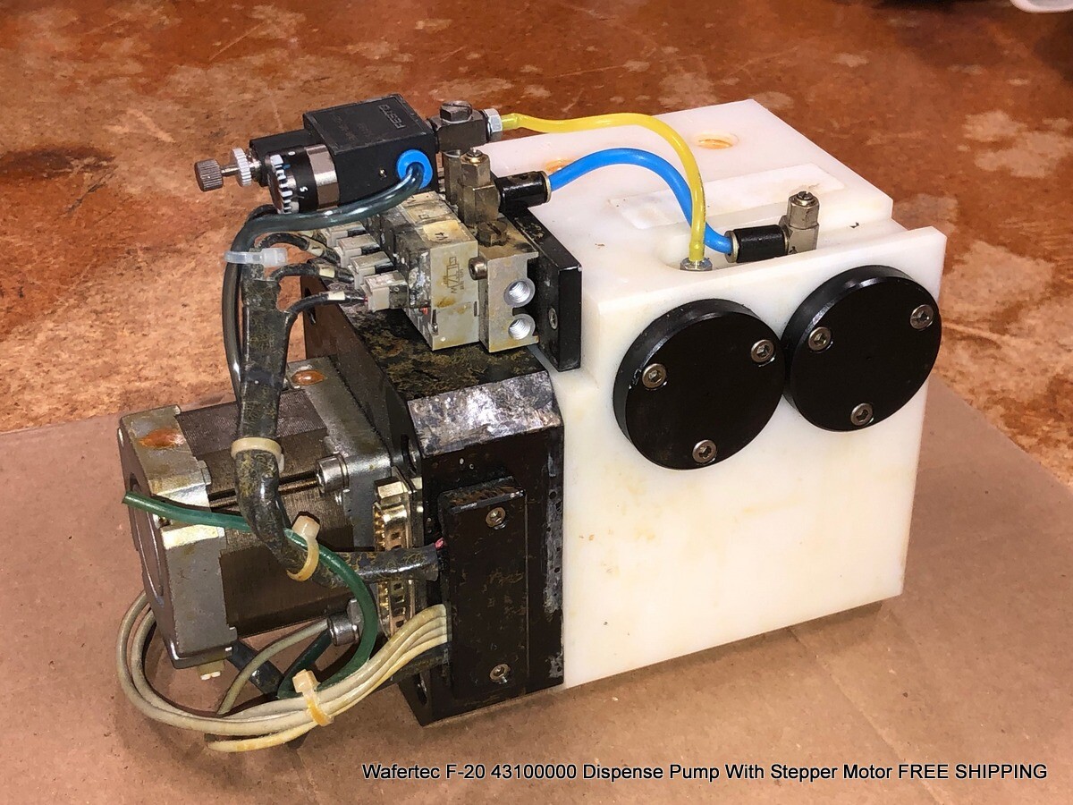 Wafertec F-20 43100000 Dispense Pump With Stepper Motor FREE SHIPPING