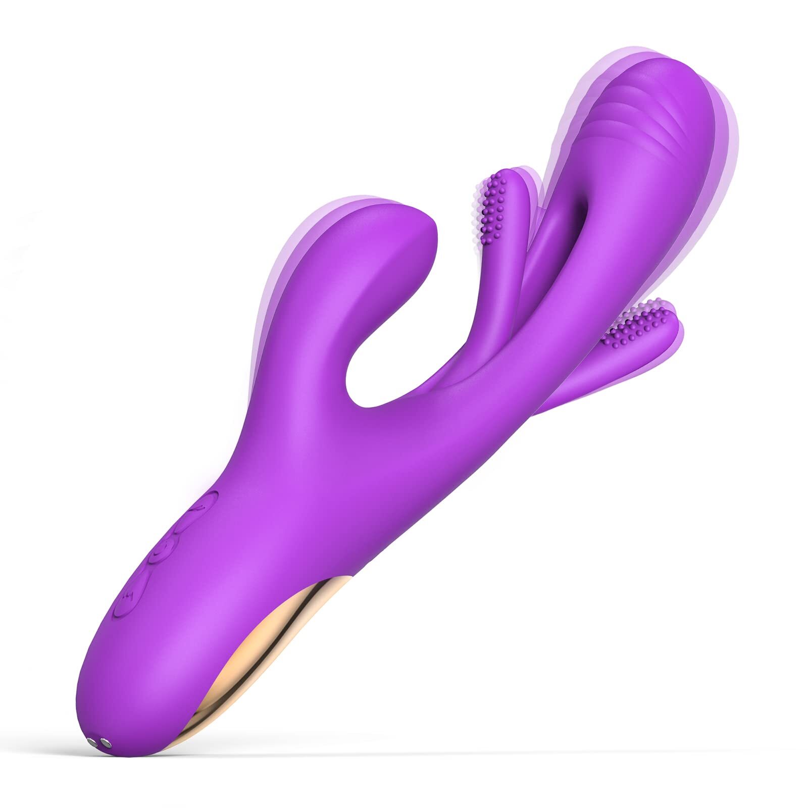 Rechargeable Patting Rabbit Vibrator Dildo G-spot Massager Sex Toy For Women