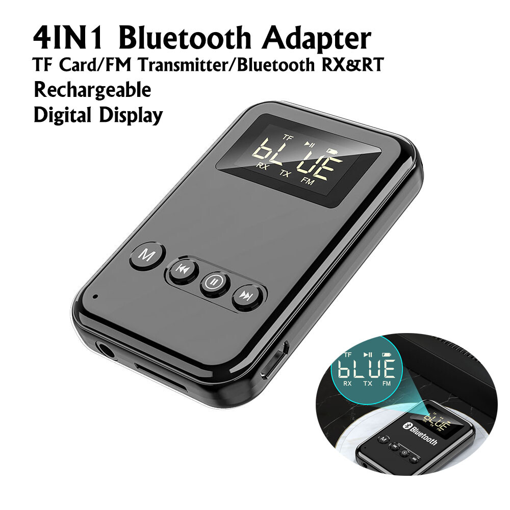 4in1 Bluetooth Transmitter & Receiver Wireless A2DP Home TV Stereo Audio Adapter
