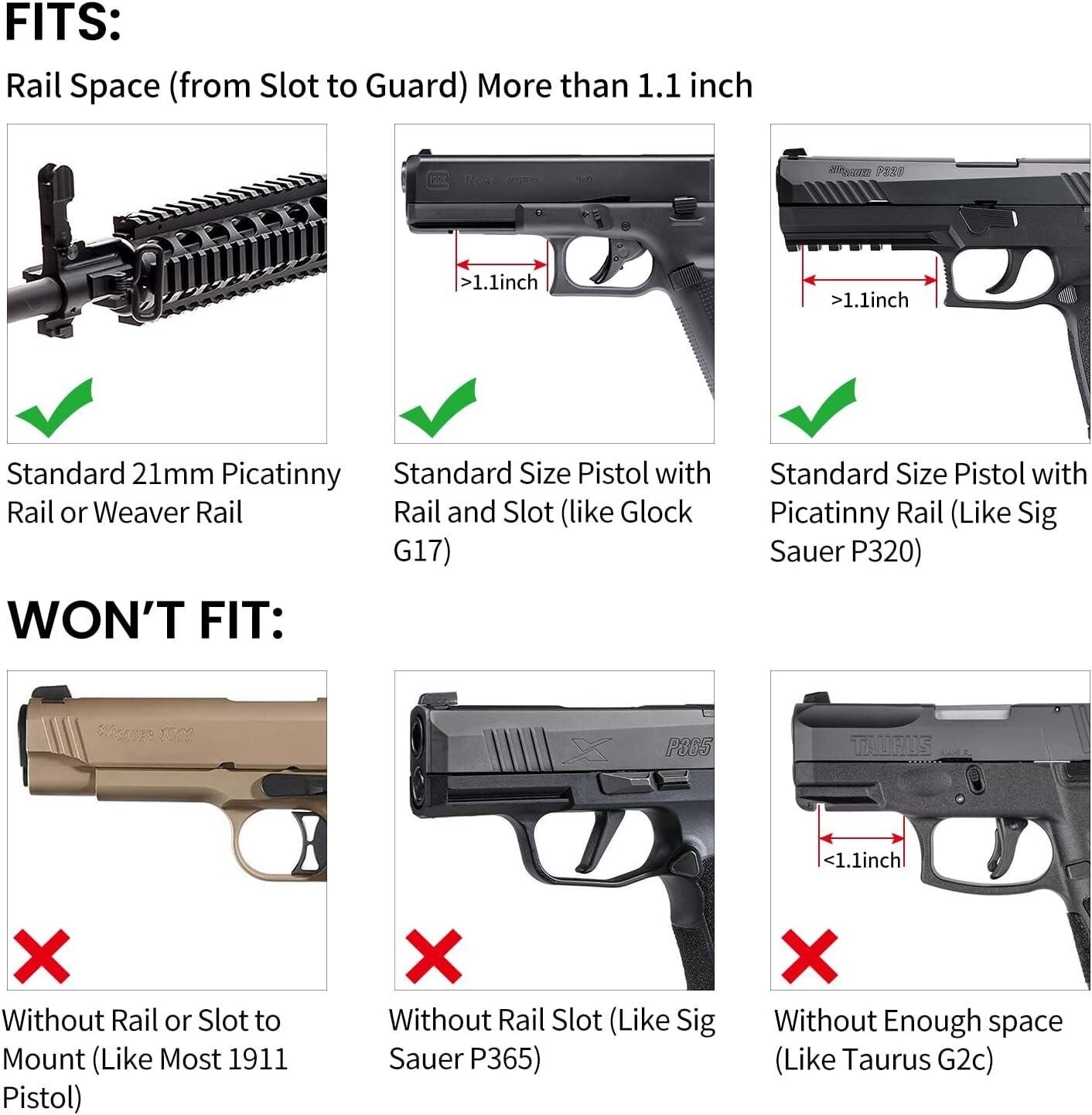Trinity tactical flashlight for Sig Sauer m18x polymer black home defense.