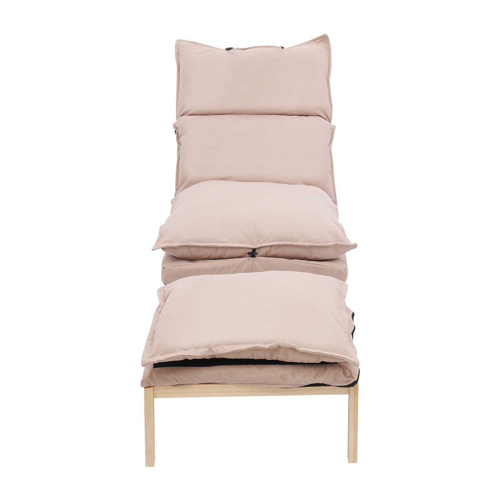 Modern Lounge Chair, Single Lazy Sofa Leisure Balcony Adjustable Recliner USA
