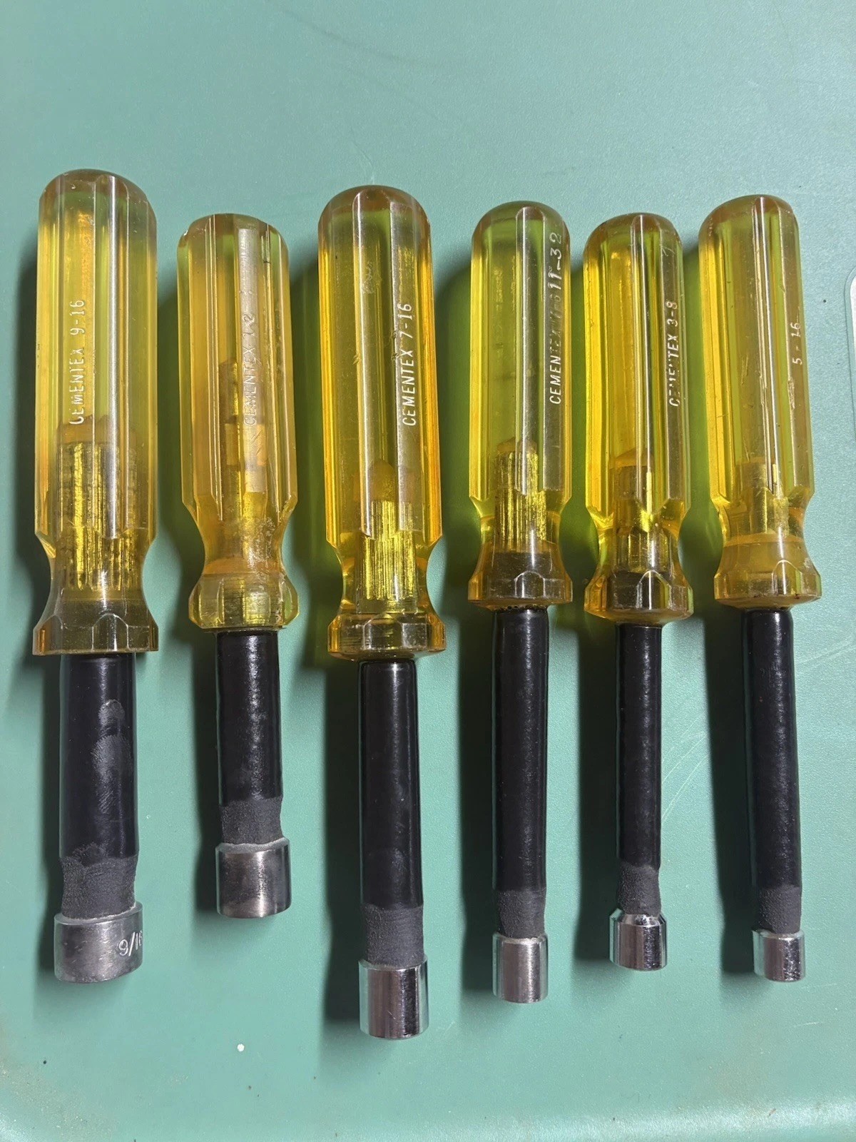 LOT of Vintage 6 Cementex And 1 Xcelite Insulated  Nutdrivers Nut Drivers