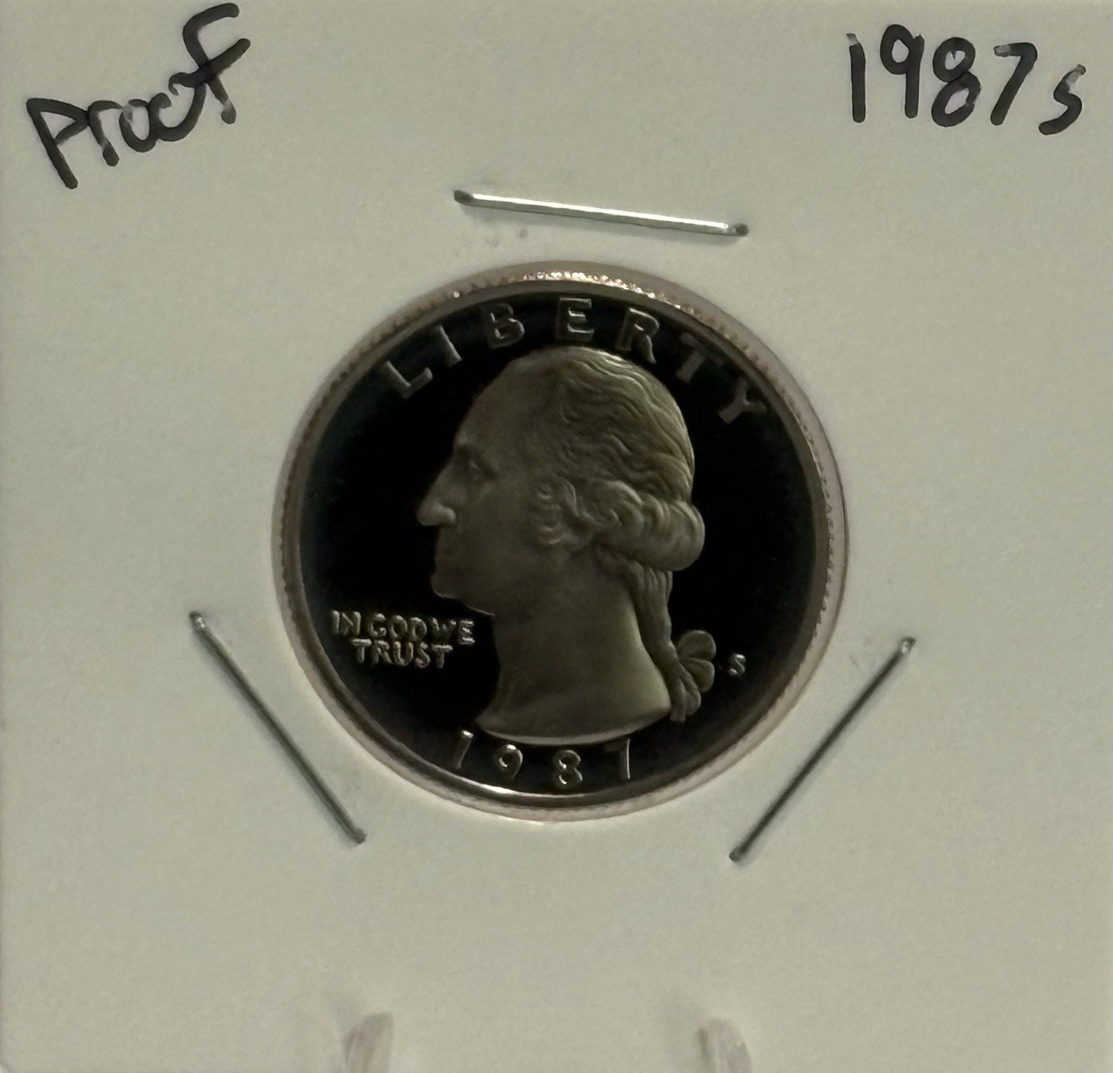 1987 S Washington Quarter Gem Proof Clad, Low Mintage! 🔥