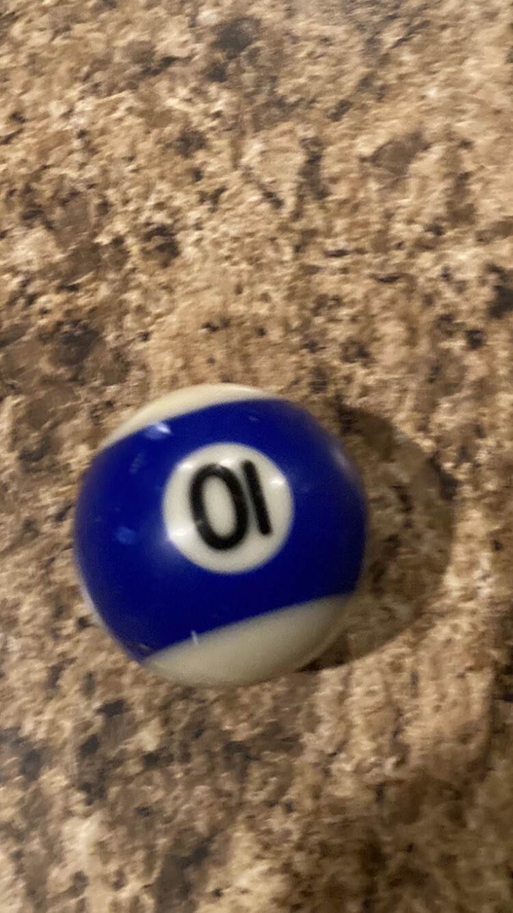 Vtg 1.5" Mini Billiard Pool Balls  Replacement #10 Ball.