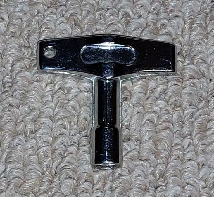 Unbranded Chrome Drum Tuning Key Wrench (547)
