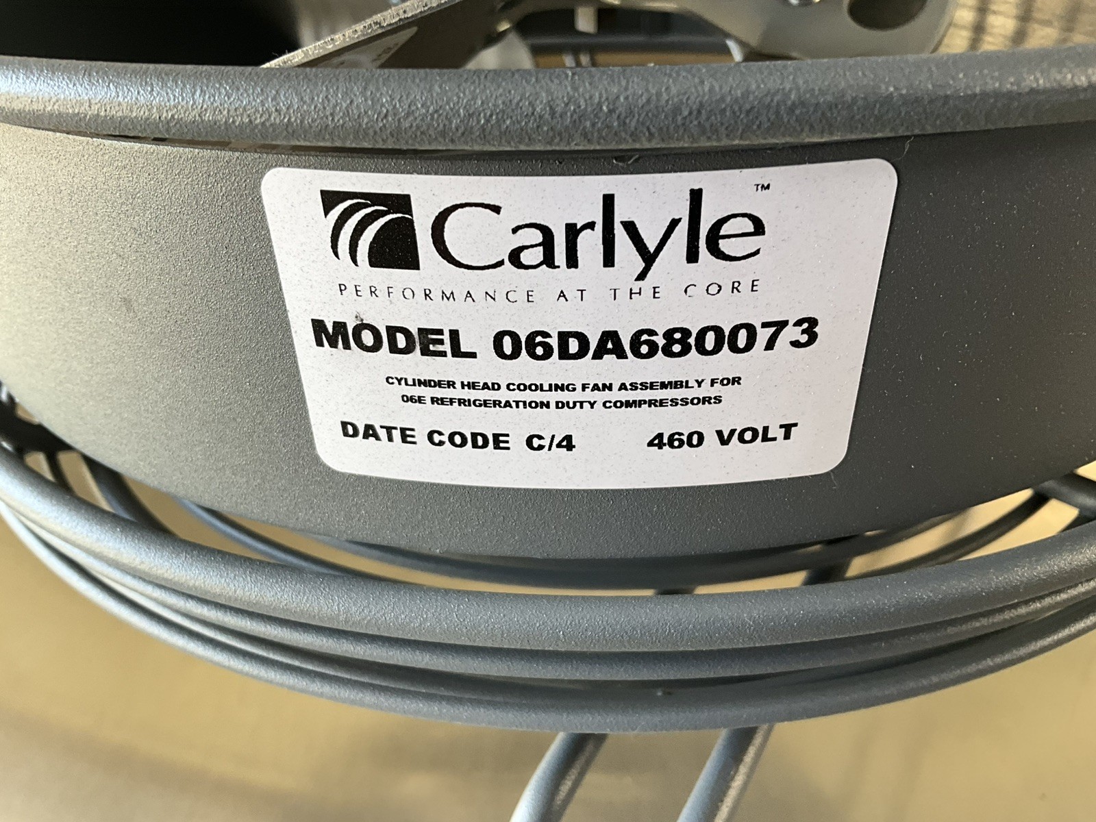 Carlyle 06DA680073 Cooling Fan Assembly (460V)