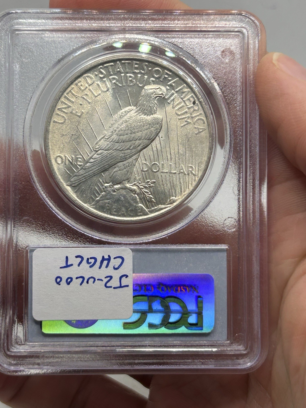 1922 PCGS MS61 VAM-5A Top 50 Scar Cheek Peace Silver Dollar! Rare Variety***