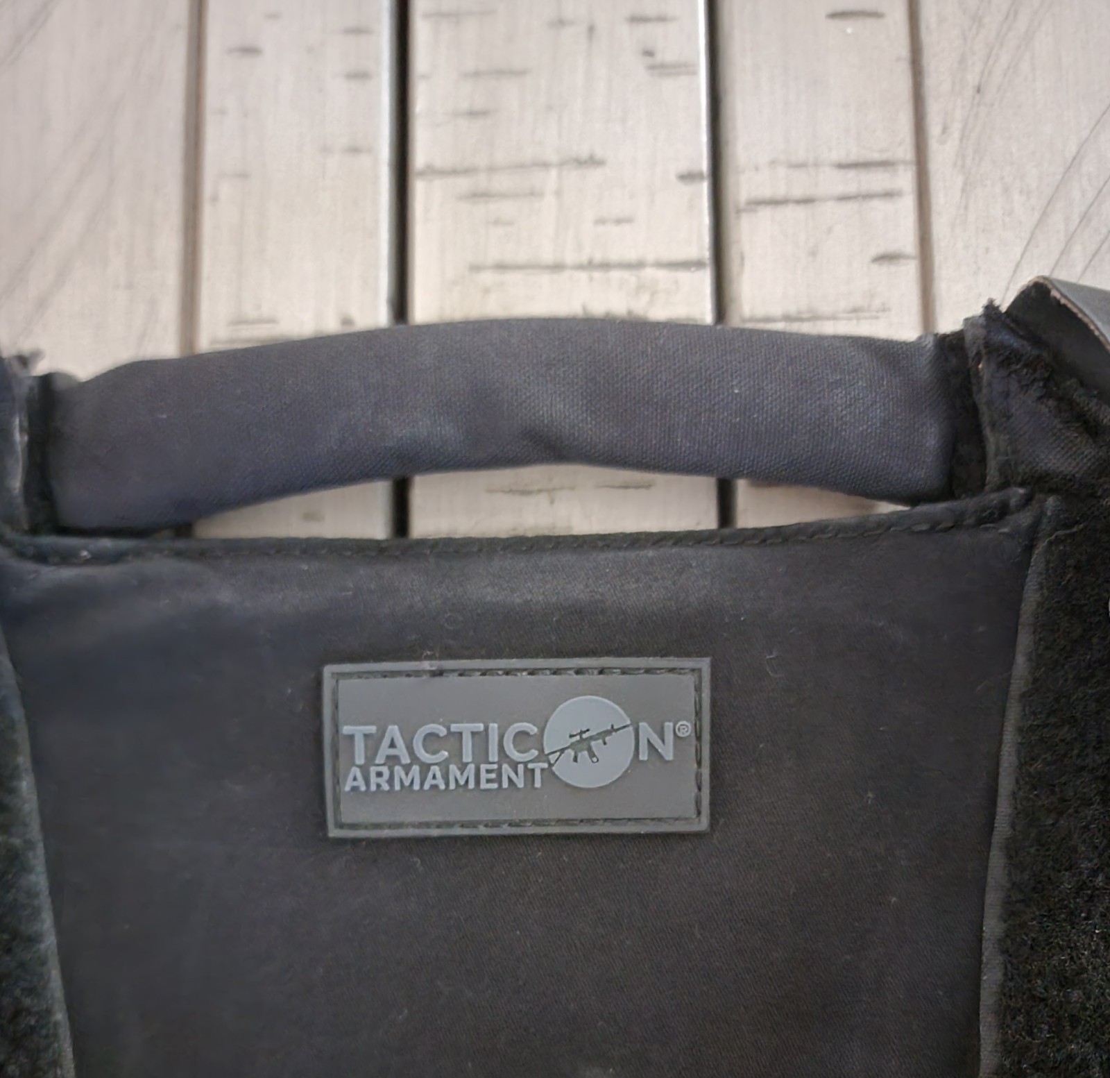 Tacticon Armament Adjustable Nylon Black Plate Carrier Vest Chest Tactical Gear