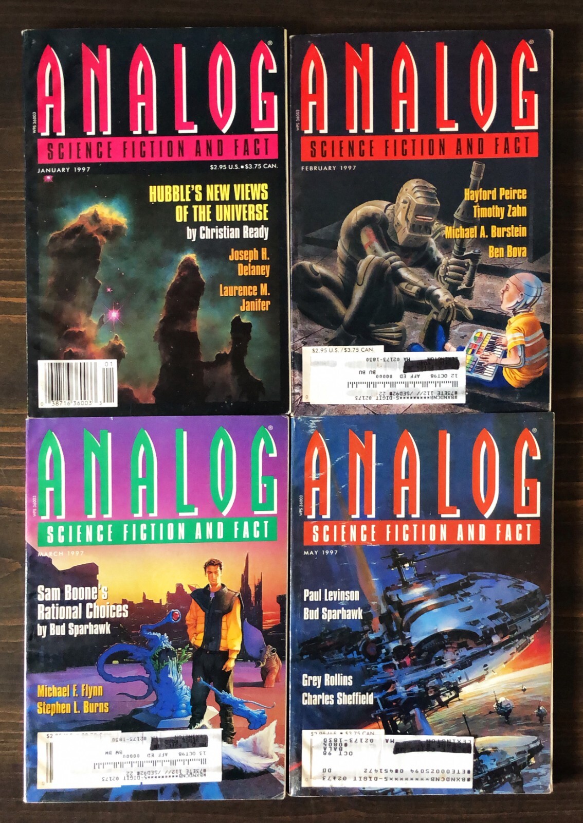Analog Science Fiction & Science Fact Magazine, 1997 Lot Of 10