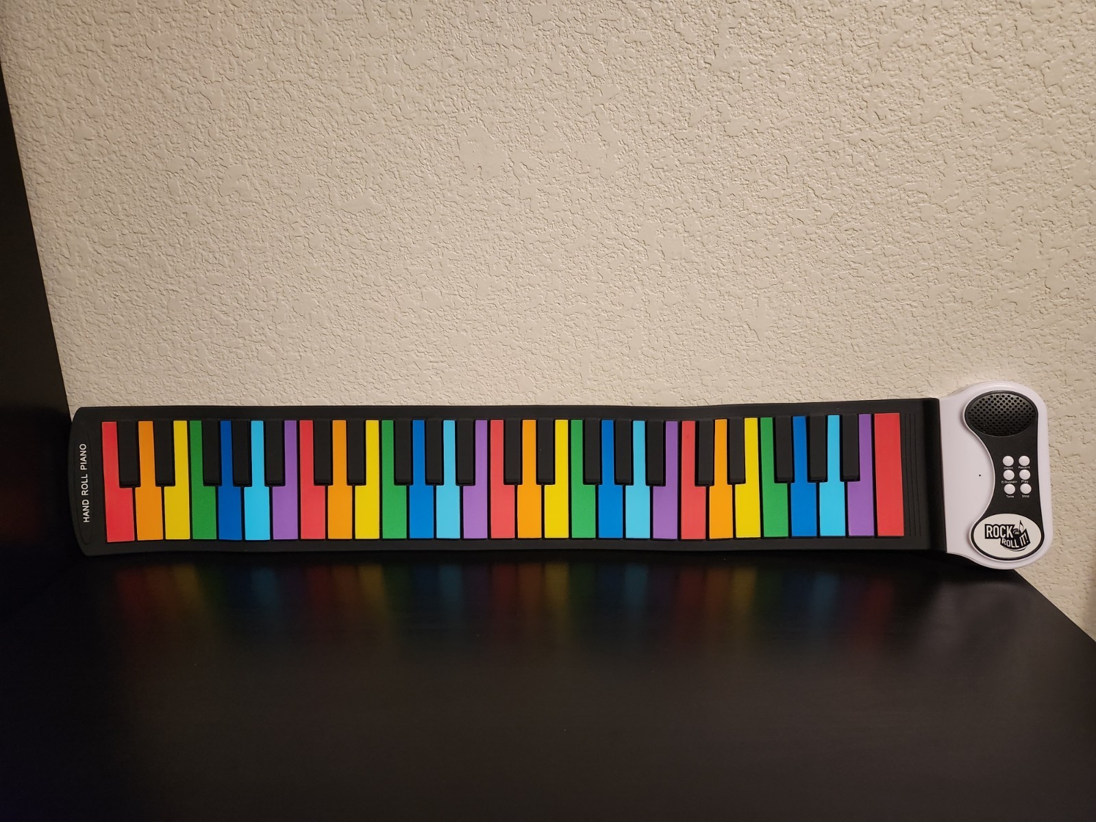 MUKIKIM Rock And Roll It Rainbow Flexible Roll-Up Piano Tested Working