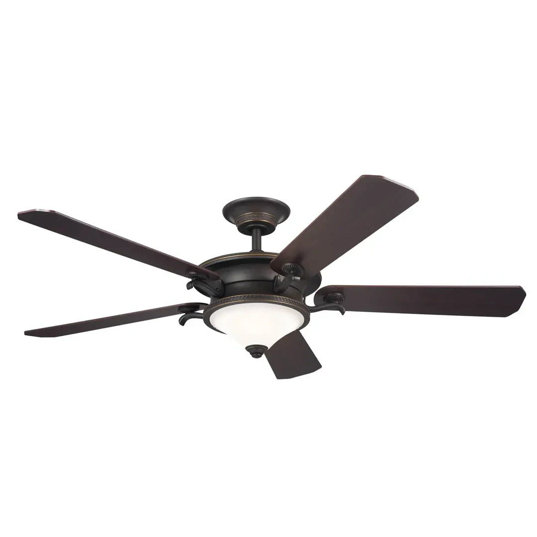 Kichler 300370OZ - Rise 60" 5 Blade LED Ceiling Fan - Bronze - Reversible Blades