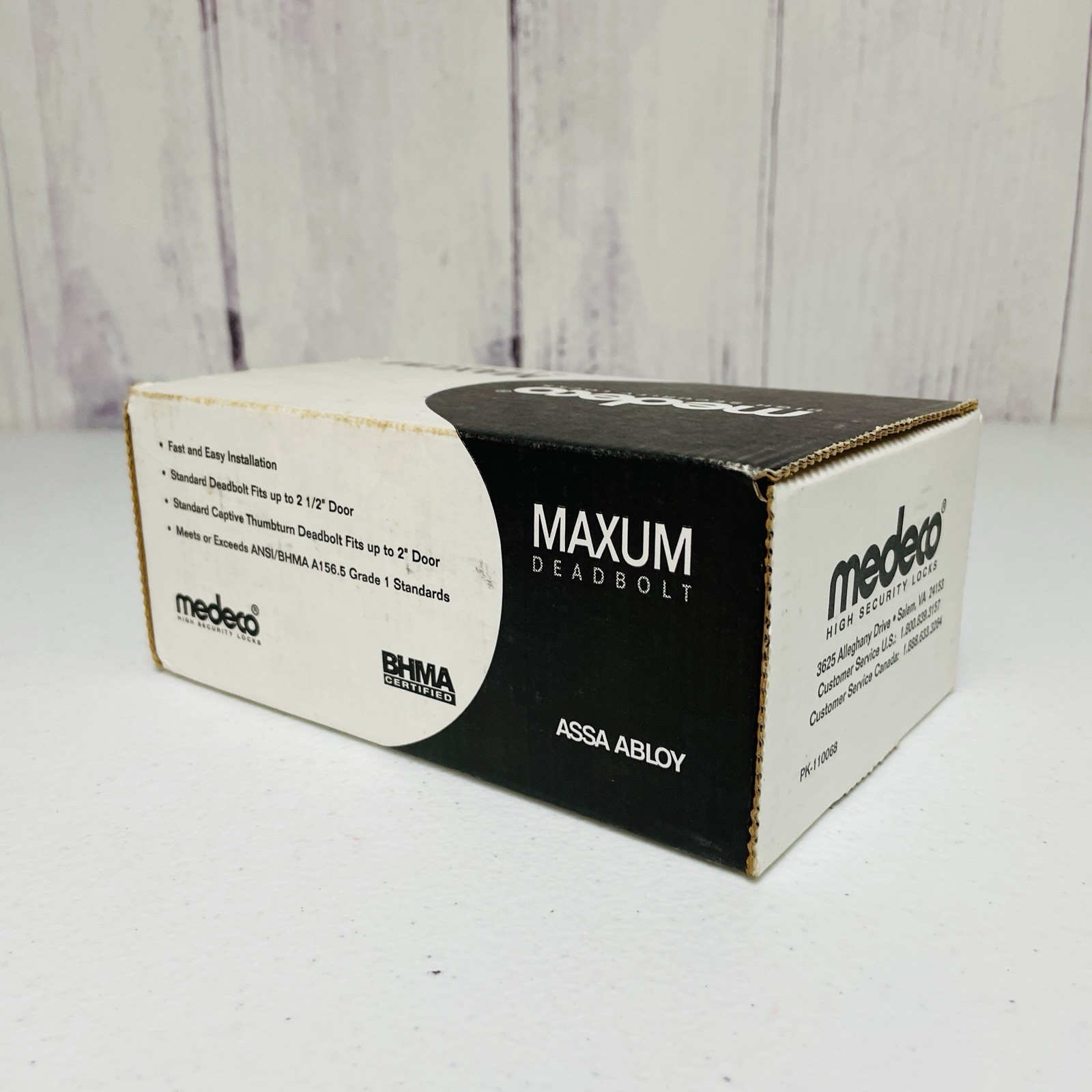 Medeco Maxum ASSA 11TR533 High Security Deadbolt NOS With 2 Keys