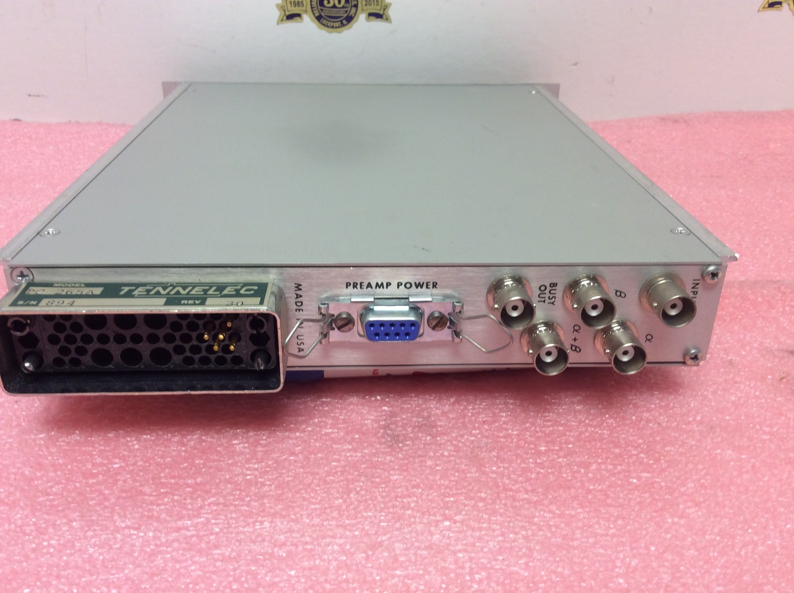 TENNELEC NIM computer module model # TC 265A LOW / WIDE B AMP SCA Discriminator