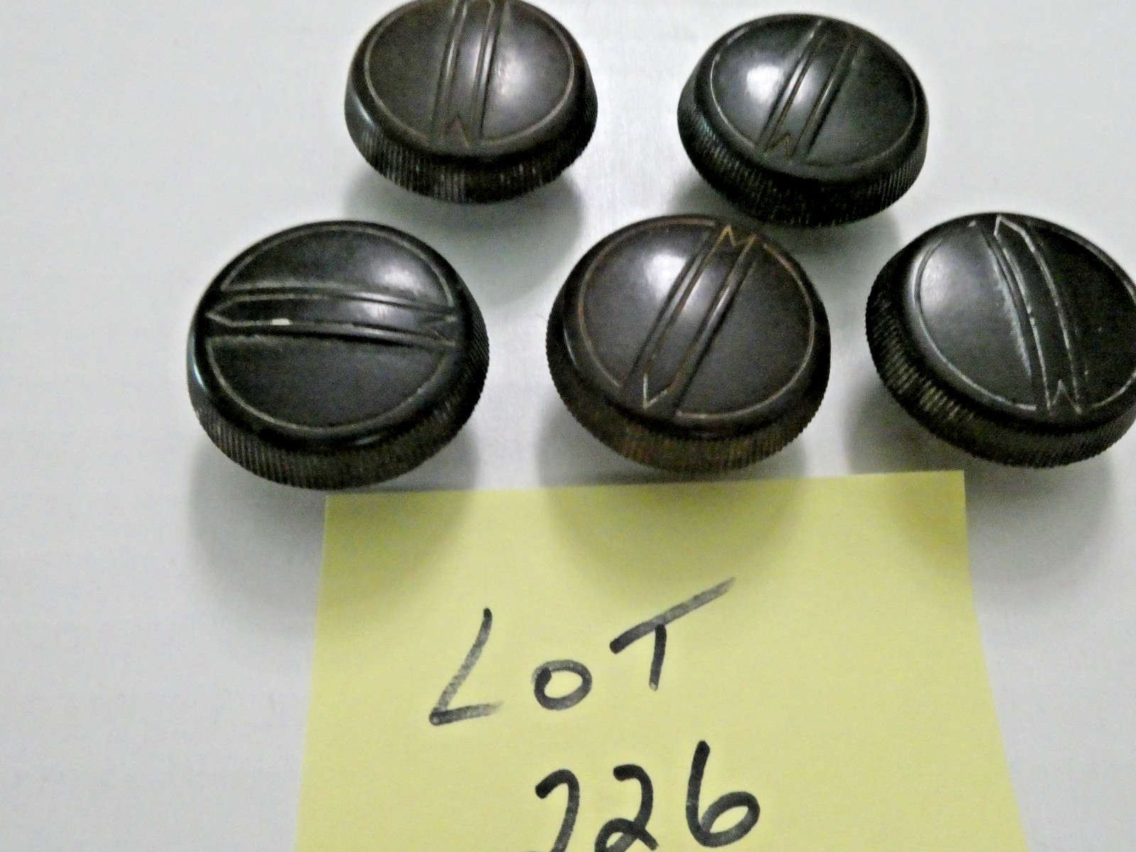 Five (5) Vintage Radio Knobs for 1939 RCA K60- Lot# 226