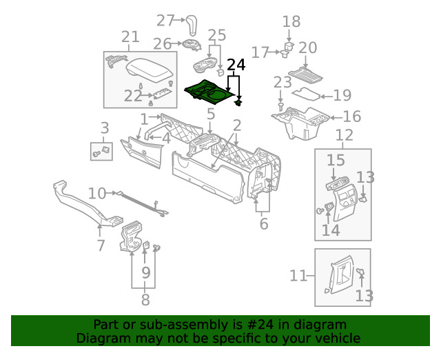 Genuine Mitsubishi Shift Panel MR564868YA