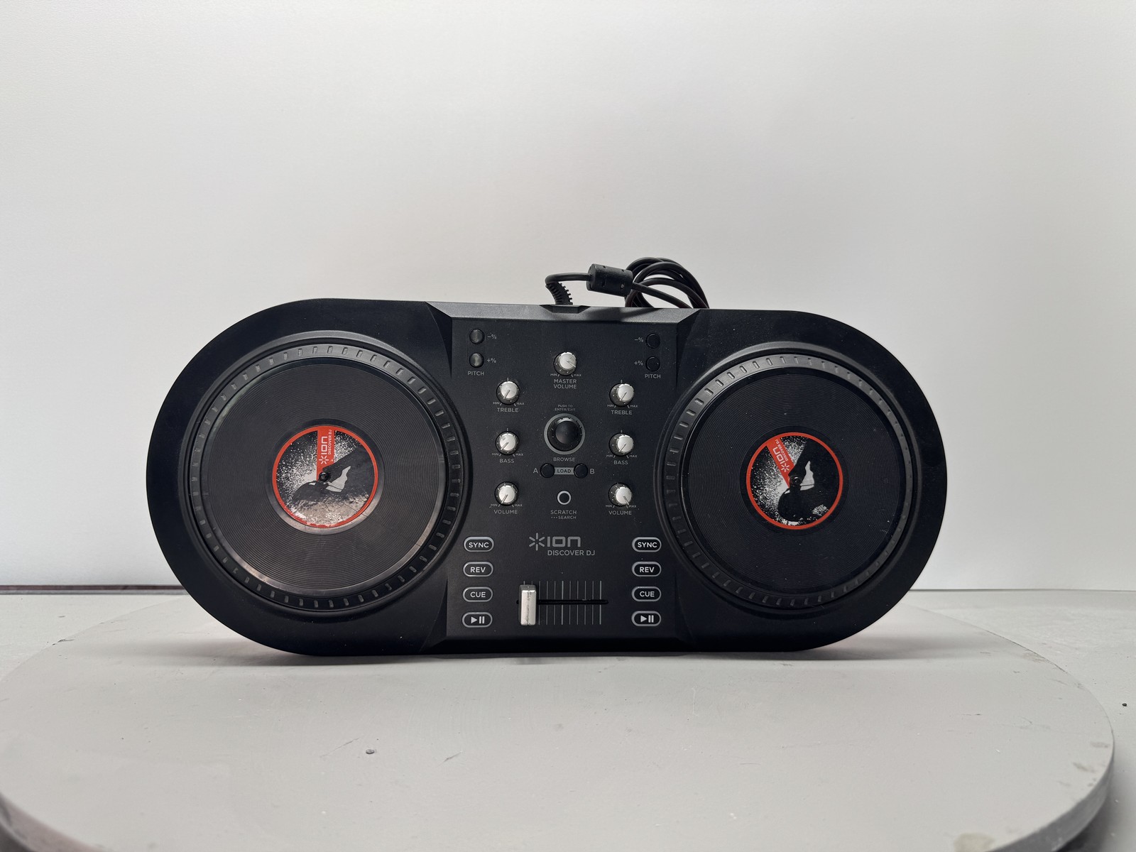 iON Discover DJ Pro Audio Mixer 2 Channel DJ Mixing Console USB Stereo