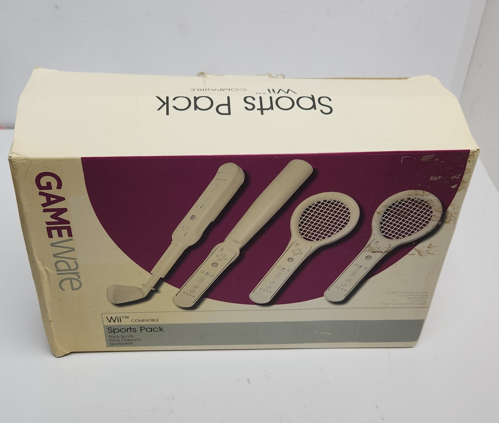 Gameware Sports Pack 7 In 1 New Box Opened For The Use On The Nintendo Wii