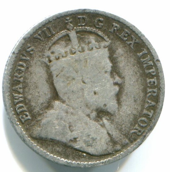 1910 Canada Silver Five Cent / 5 Cent !!