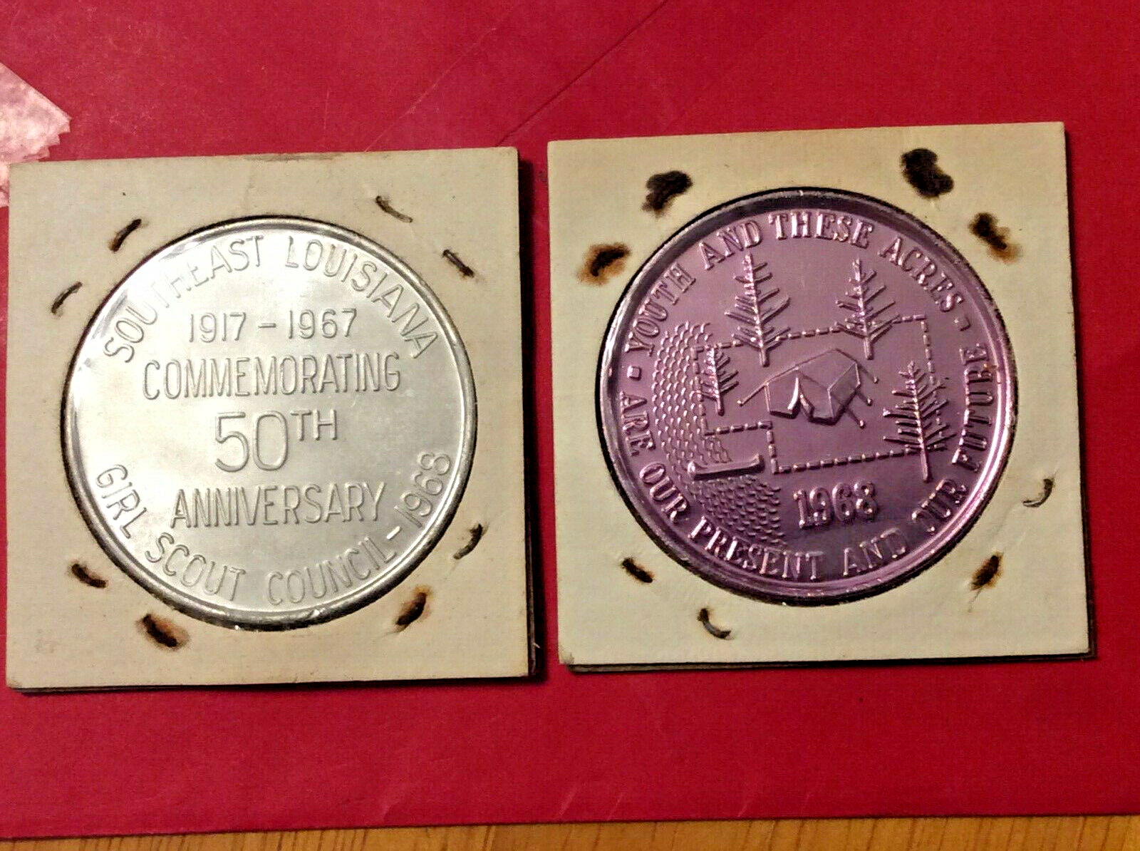 1967-1968 Girl Scouts-Southeast Louisiana Doubloon Celebrating 50th Anniversary+