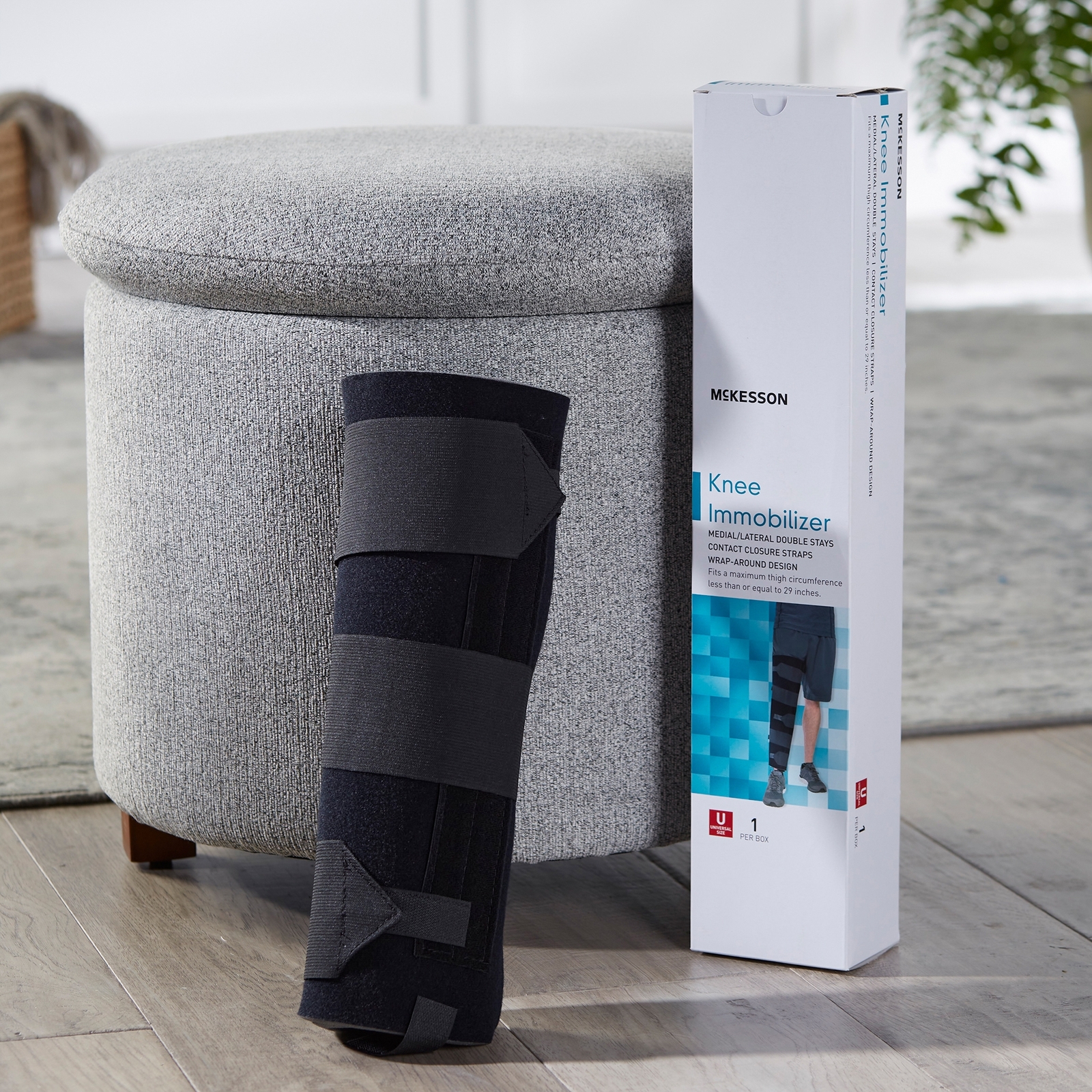McKesson Foam Knee Immobilizer One Size 1 Each