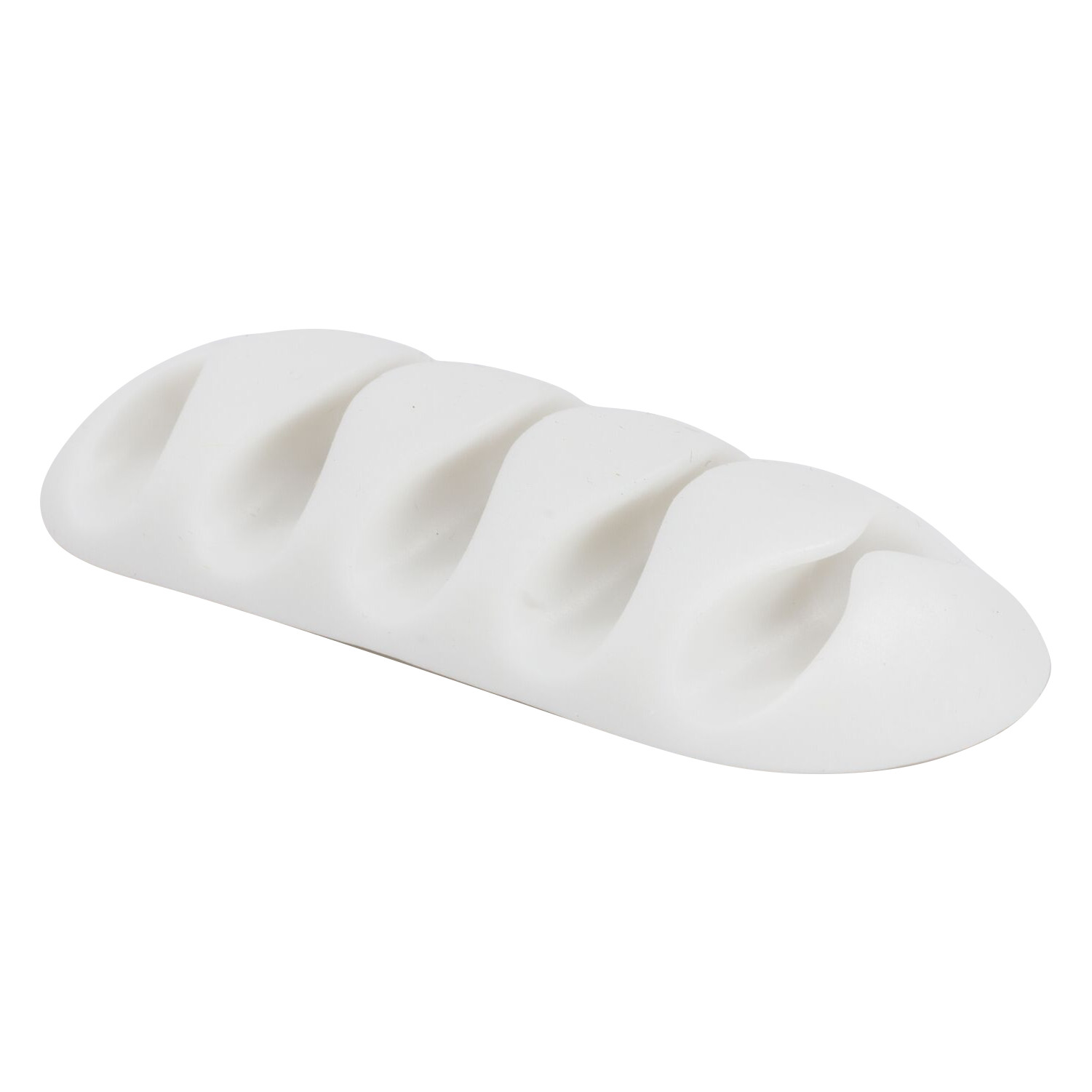 Rok Hardware Multipurpose Cable Clip, Desktop Cable Organizer, White ROKCBL5WHT