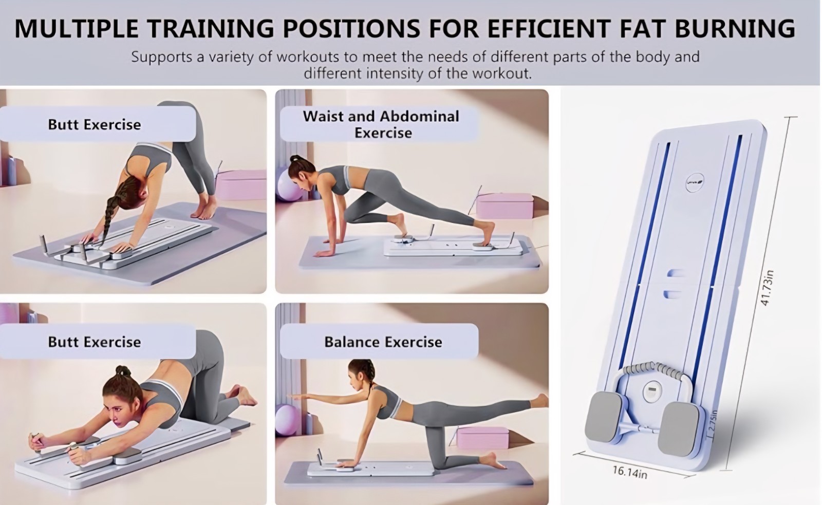 Abdominal Board Ab Roller Multifunctional Total Workout Fat Burn Home Exercise
