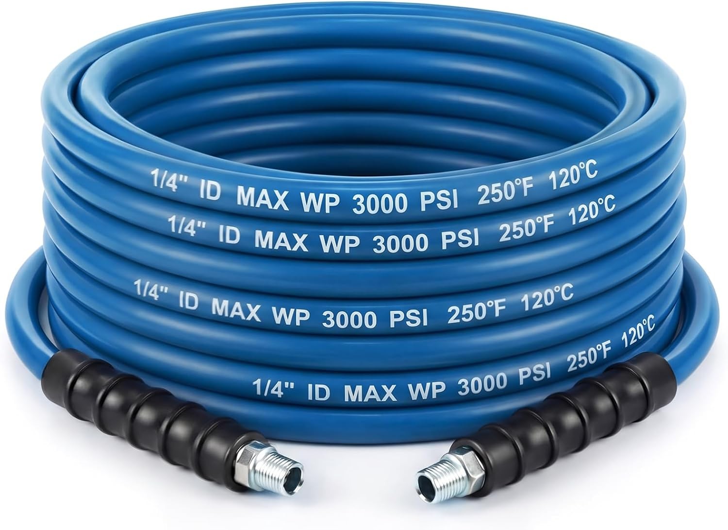 Carpet Cleaning Solution Hose 1/4"x50ft 3000PSI Heated Water 250°