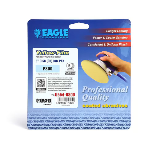 Eagle Abrasives 5” Yel-Film S-Tack Discs