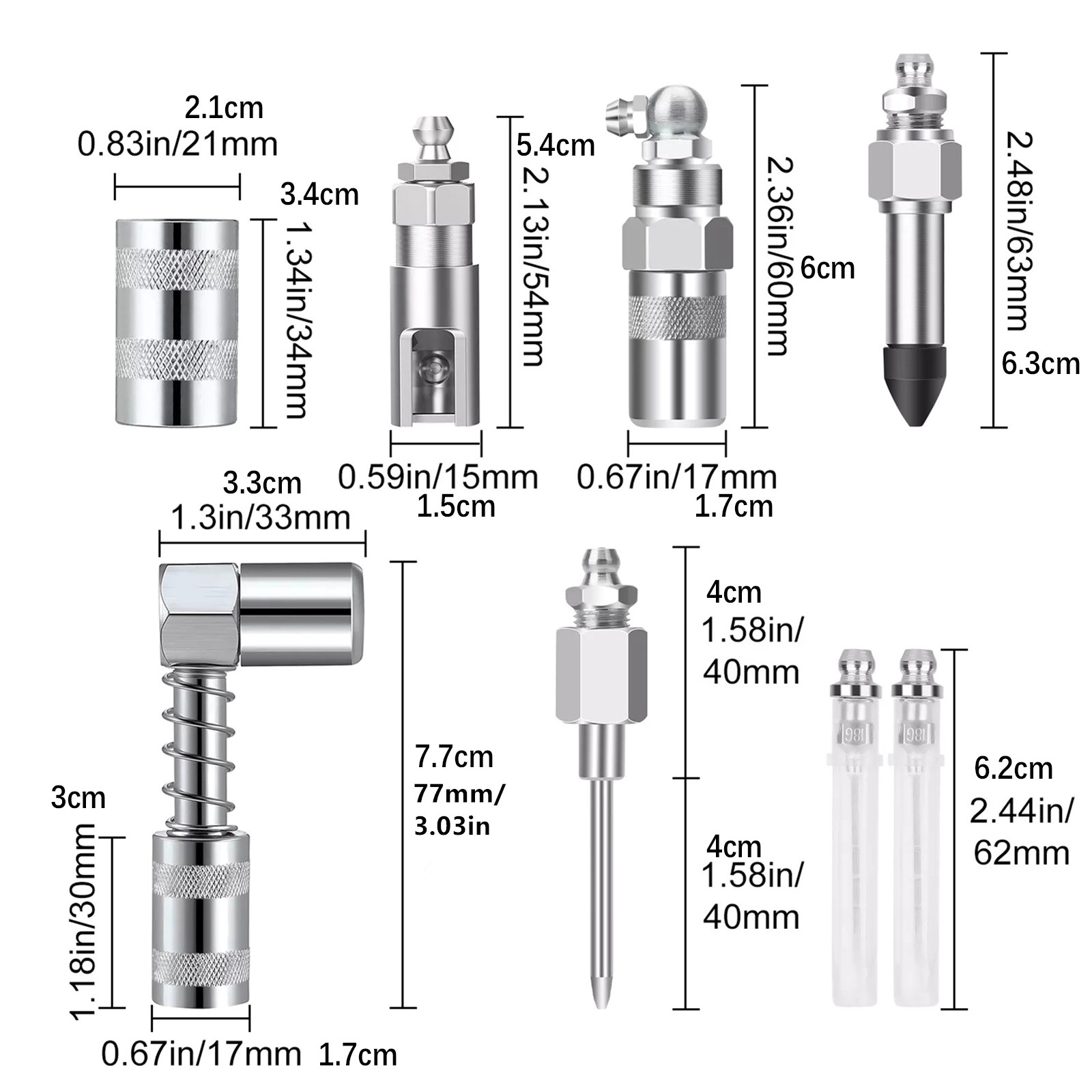 1 Set Grease Nozzle Adapter Grease Gun-Accessory 90 Degree Coupler Adapter Tool