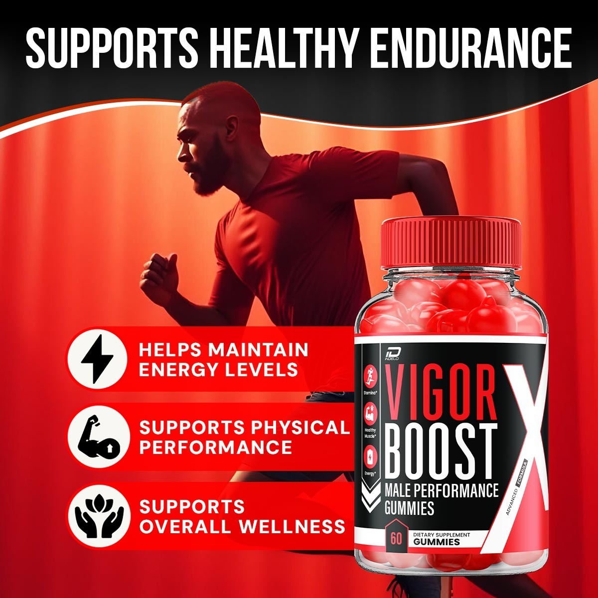 (2 Pack) Vigor Boost Gummies for Men – VigorBoost Male Gummy Natural Blend